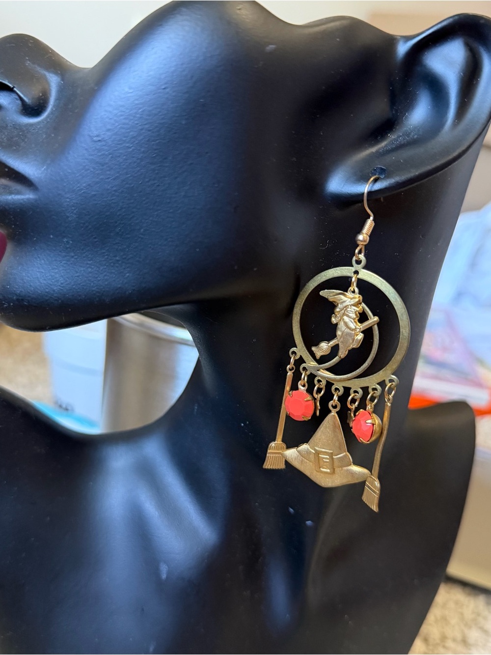 Halloween Classic Vintage style witch earrings
